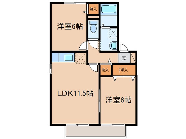 ボナールⅠ・Ⅱの物件間取画像